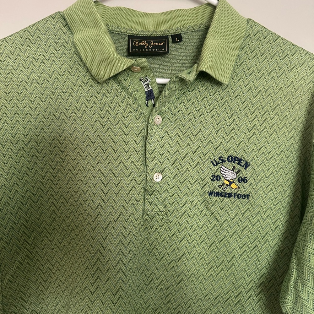 Bobby Jones Light Green Polo Shirt - U.S. Open 2006 Winged Foot